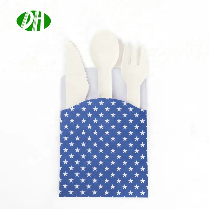 Paper knife, fork and spoon